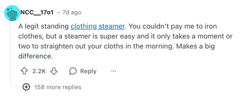 Example recent work 12 showing an upvoted Reddit post