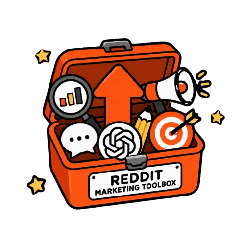 Reddit marketing toolbox illustration