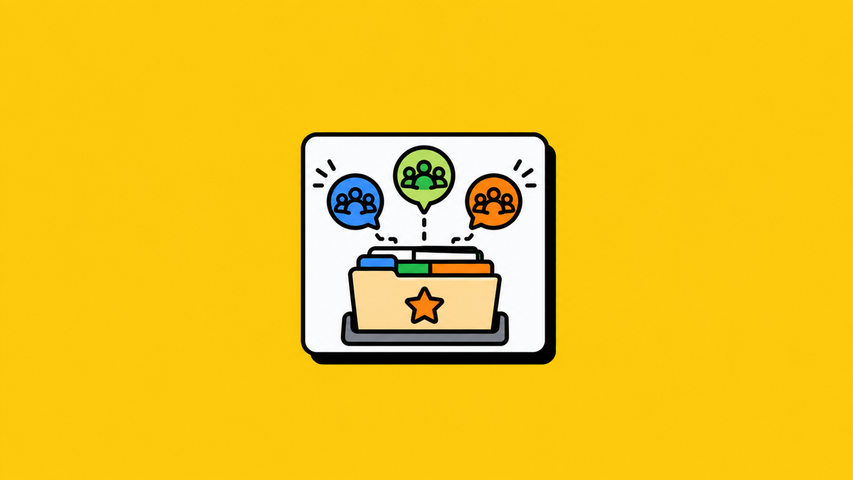 Illustration of a folder collecting several Reddit community icons; a generic visual, not a screenshot of Home or Popular.